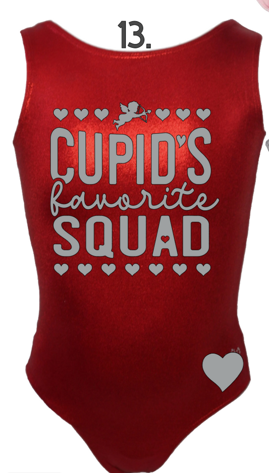 Custom Valentine Leotards - Design 13 Cupids Squad