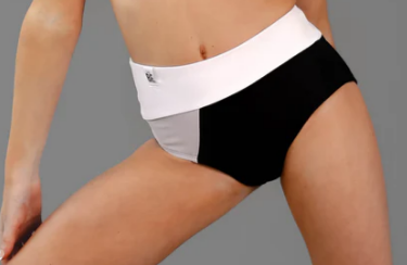 NEW SET Simply Be Originals Medium Child White Black Crop Top and Trunks