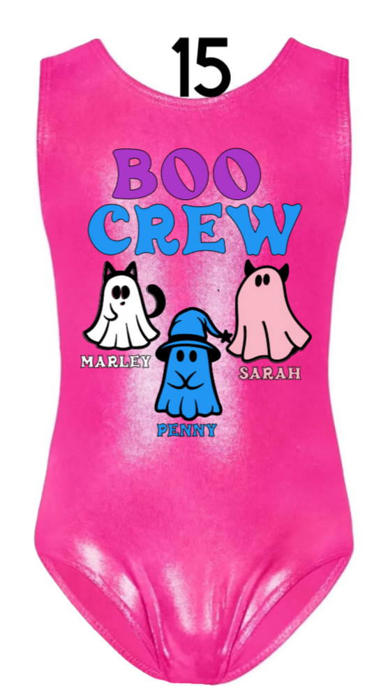 Custom Halloween Gymnastics Leotards - Design 15 Boo Crew II
