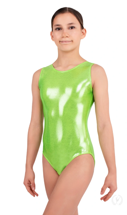 New Leotard Eurotard 2989 Metallic Gymnastics Tank Child Sizes