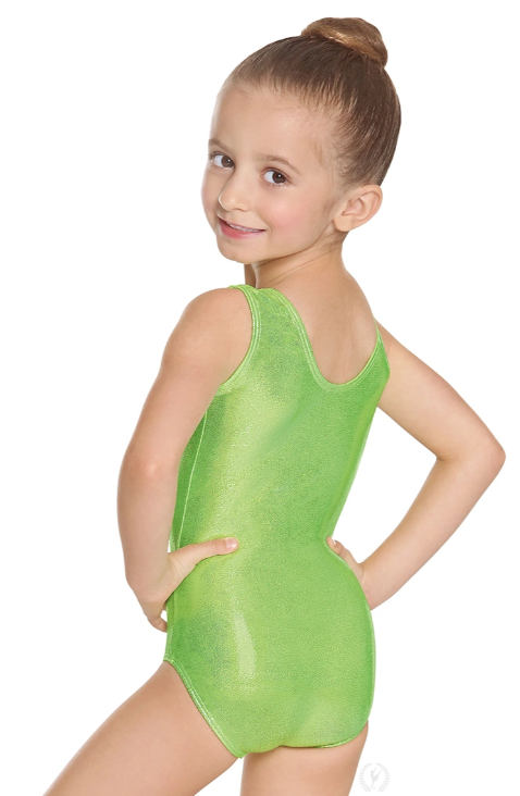 New Leotard Eurotard 2989 Metallic Gymnastics Tank Child Sizes