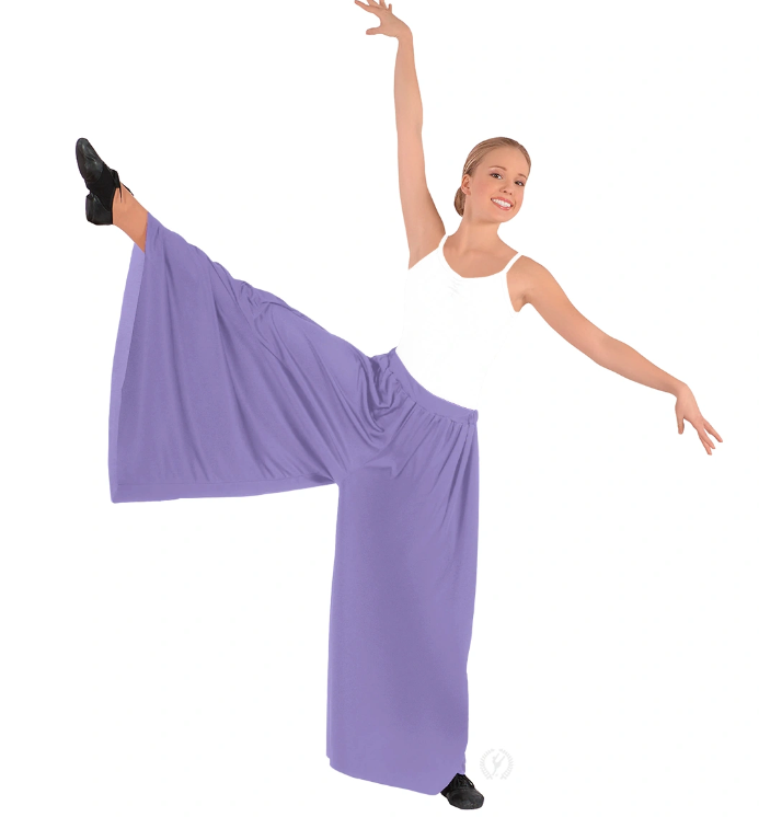 New Praise Pants Eurotard 13524 Palazzo Liturgical Long Church Dance Women's Sizes