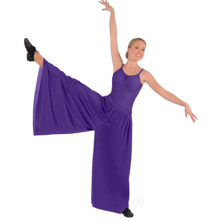 New Praise Pants Eurotard 13524 Palazzo Liturgical Long Church Dance Women's Sizes