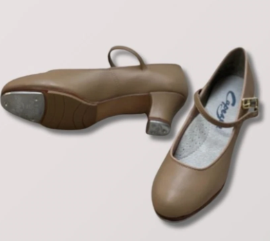 New Closeout Tap Shoes Capezio 561 Adult Caramel & Black 1.5" Heel Musical Theater Jazz