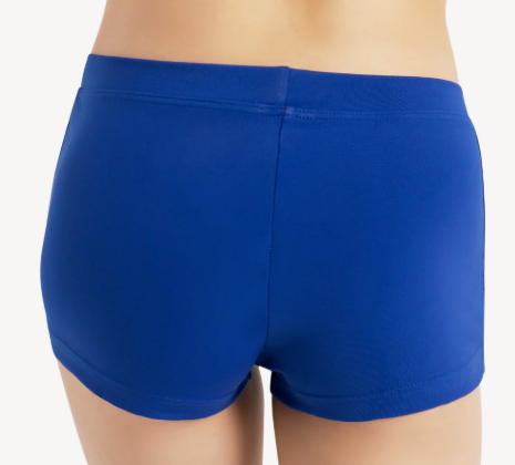 Pre-owned Shorts by Capezio TB113 Low Rise Boy Cut Royal Blue 6x-7 Child