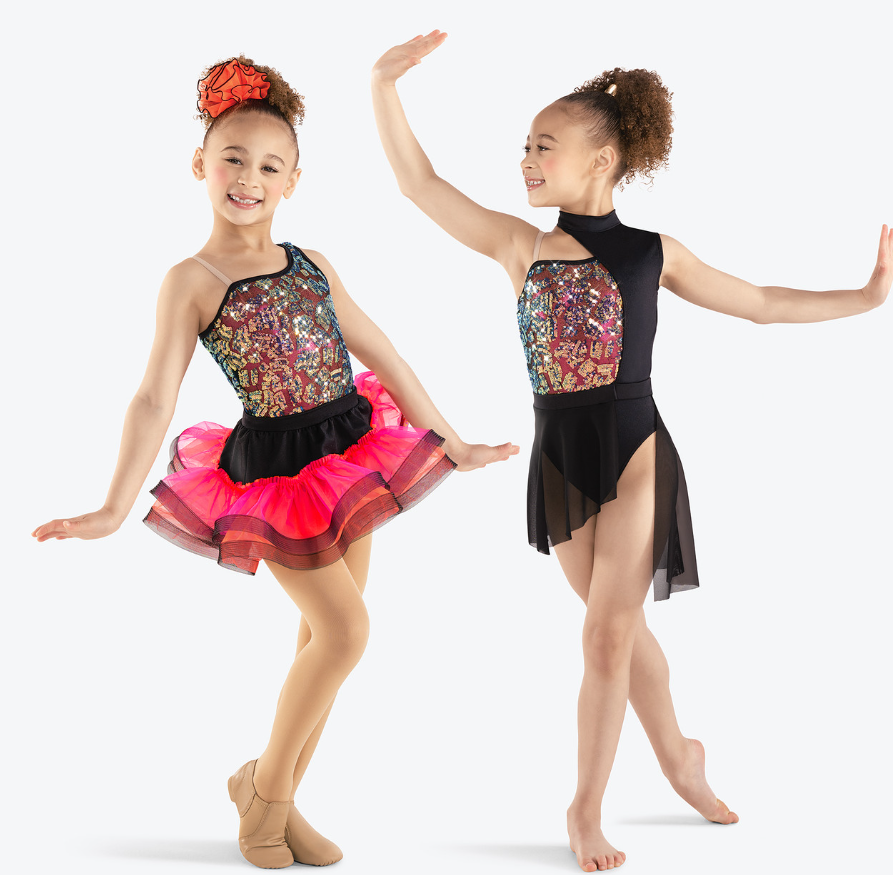 Pre-Owned Costume Small Child Black Revolution RC23527 Jazz Lyrical Acro 2 pc Dress