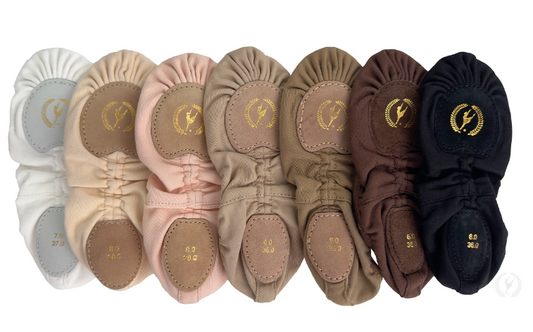 New Ballet Shoes Eurotard A1004a Canvas Split Sole Stretch