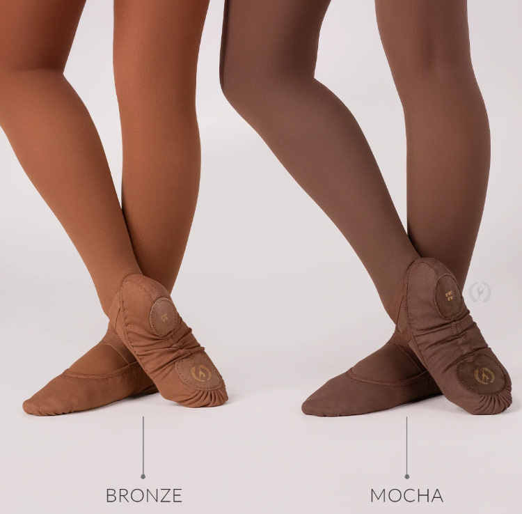 New Ballet Shoes Eurotard A1004a Canvas Split Sole Stretch