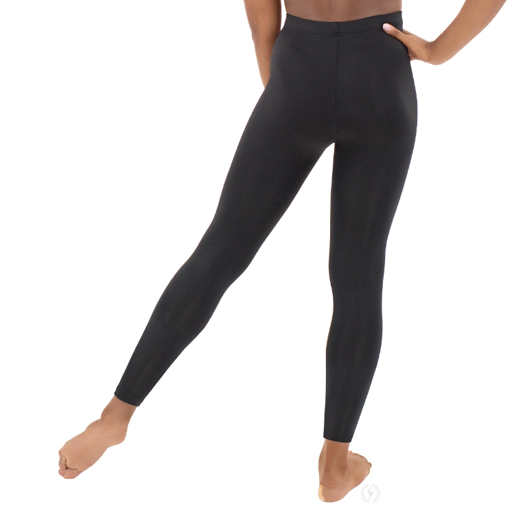 New Leggings Eurotard 44333 Black Ankle Length Chidl Sizes