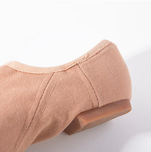 New Jazz Shoes DUX Canvas Split Sole Slip On Black and Tan