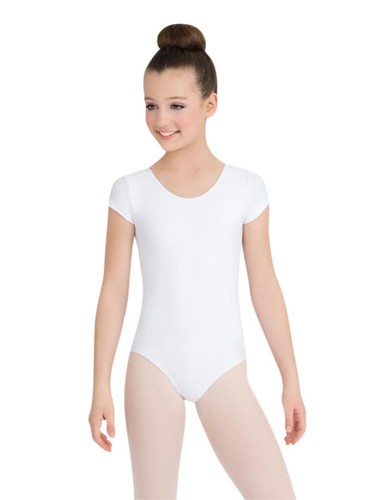Pre-Owned Leotard Capezio TB132C Medium Child White Ballet Jazz