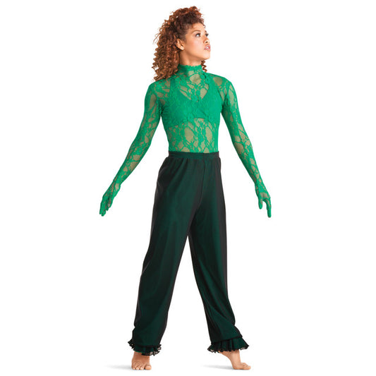 Pre-Owned Costume 10th House TD24438 Medium Adult Green Unitard Jazz