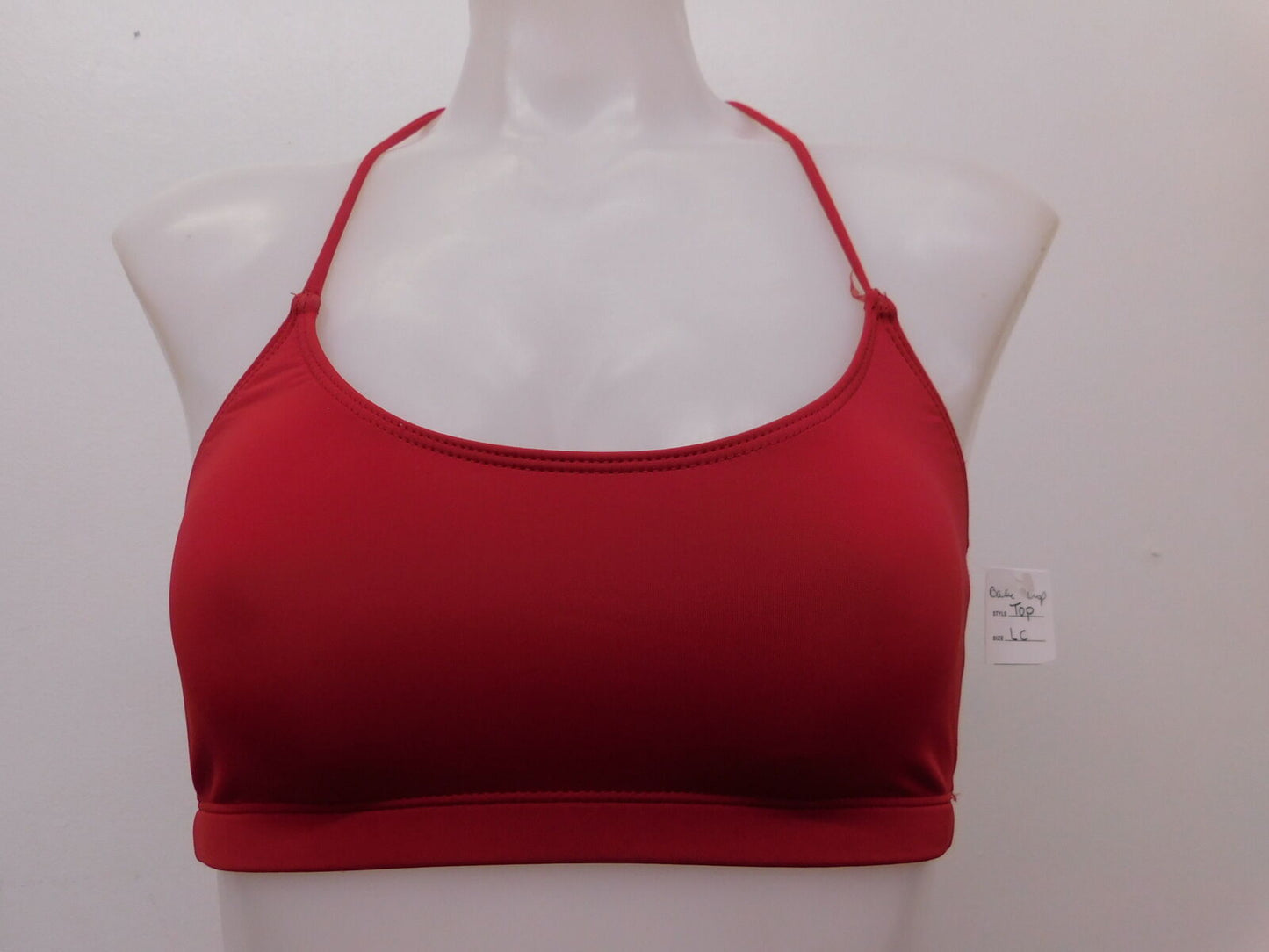 Pre-Owned Top Katrina Active Wear   Large Child Red  Jazz