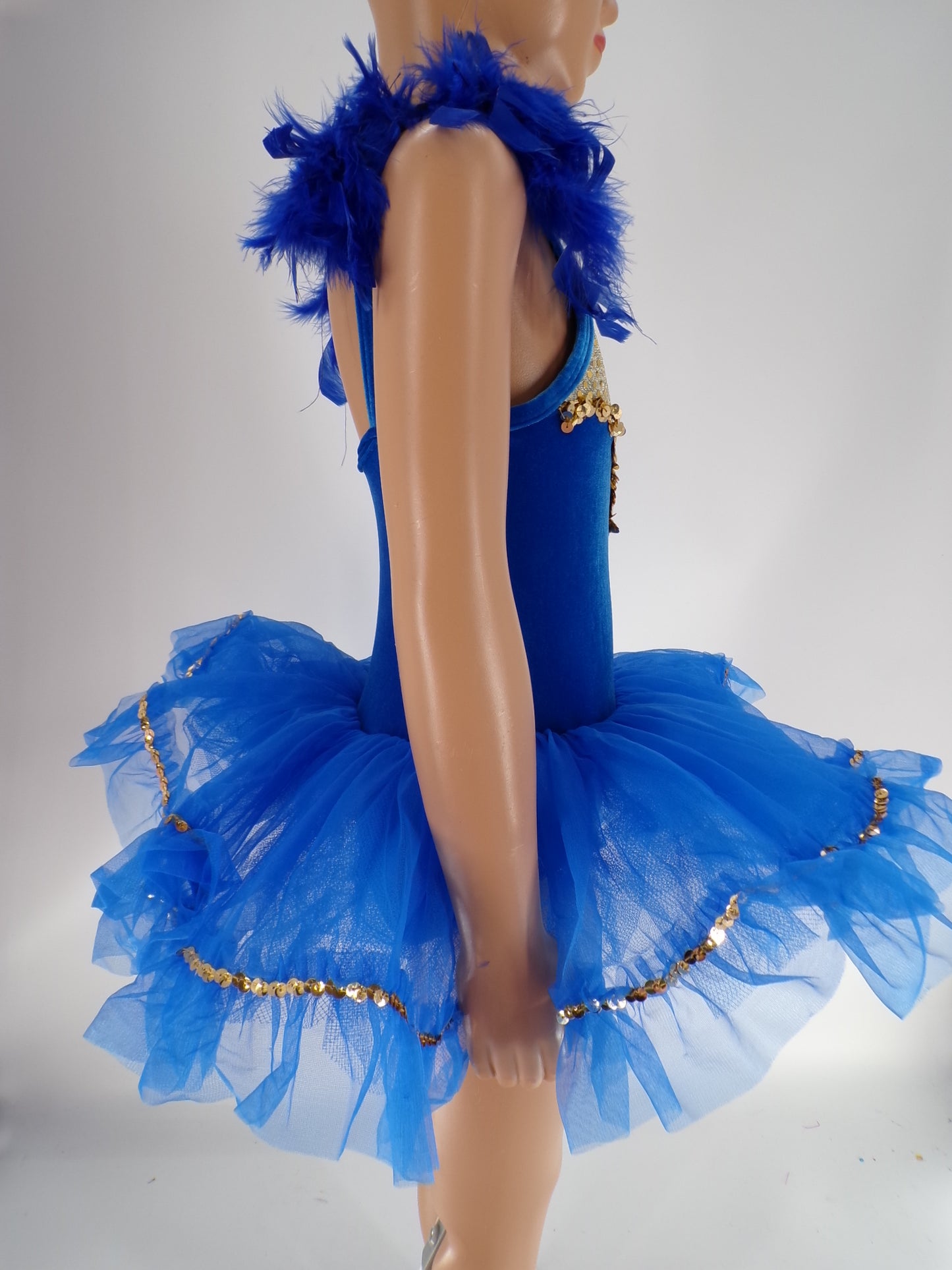 Pre-Owned Costume Curtain Call  E2592 XS Child Royal Blue  Jazz