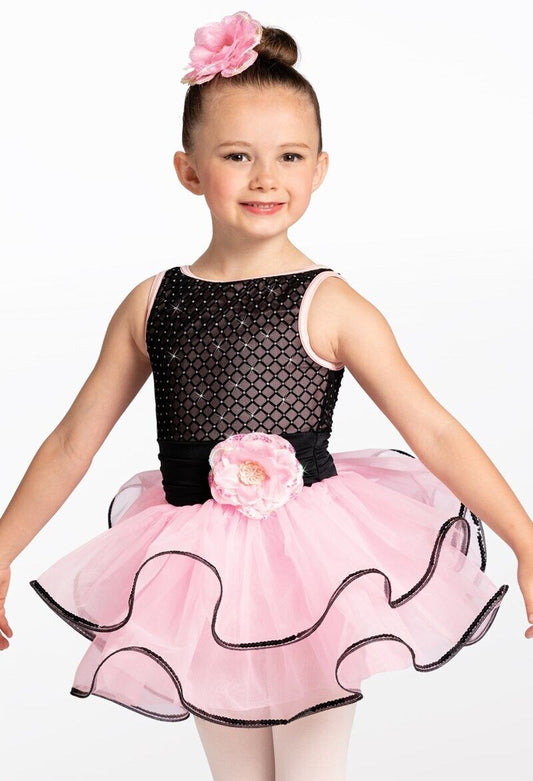 Pre-Owned Costume Weissman   Small Child Pink Tutu Dress Ballet Tap Sequins