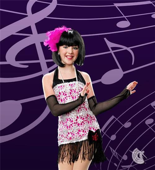Pre-Owned Costume Curtain Call  E521 Medium Child Pink  Tap