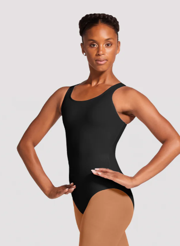 Pre-Owned Leotard Bloch Tank Large Adult Black Ballet Modern