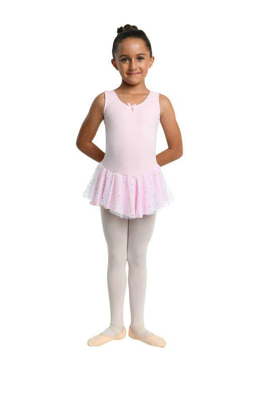 Pre-Owned Leotard Pink Dress Danz N Motion 264 XS Child 2-4 Ballet Tap Jazz