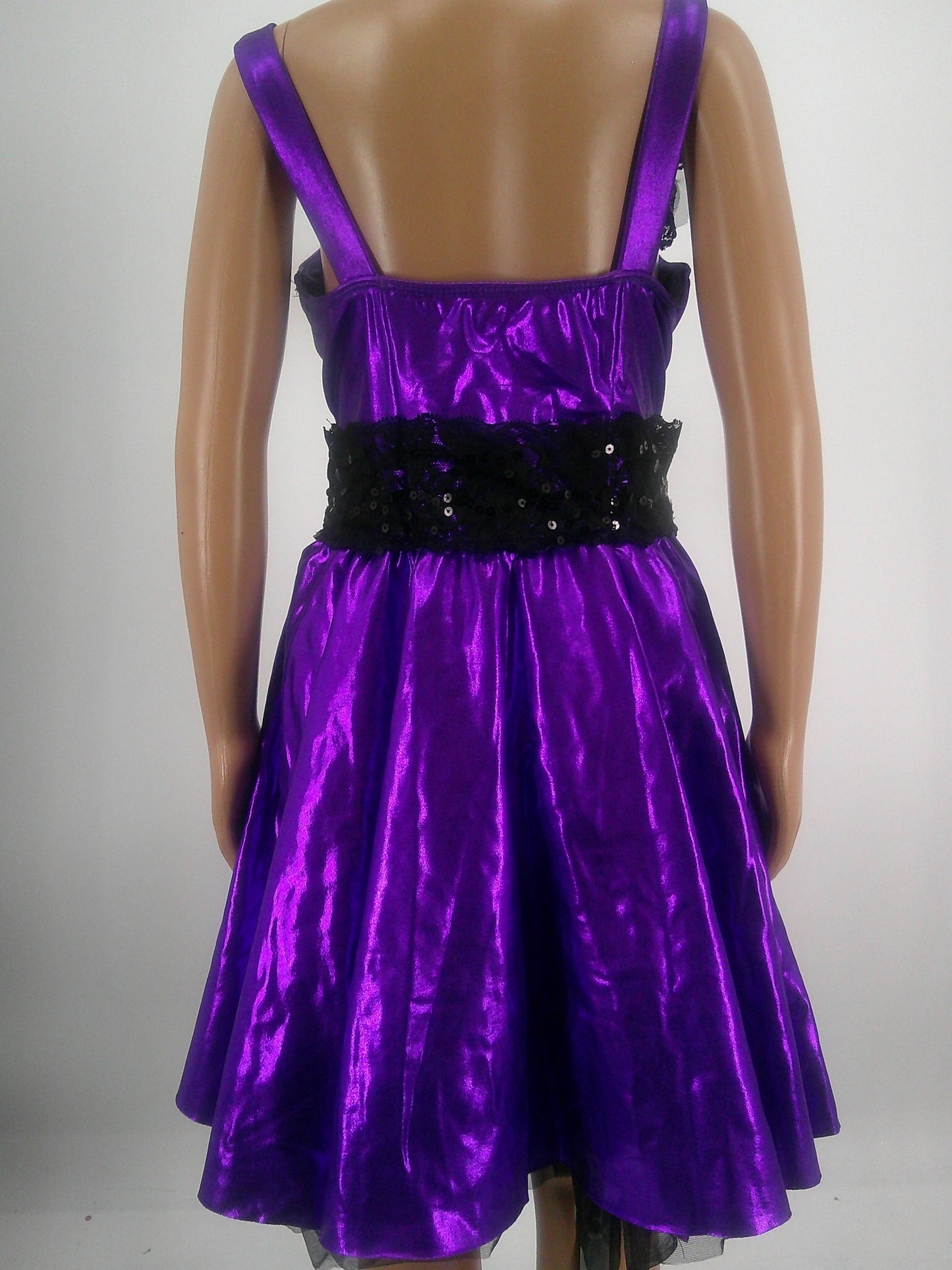 Pre-Owned Costume Revolution  0507 Large Child Purple Dress Jazz Tap Sequins