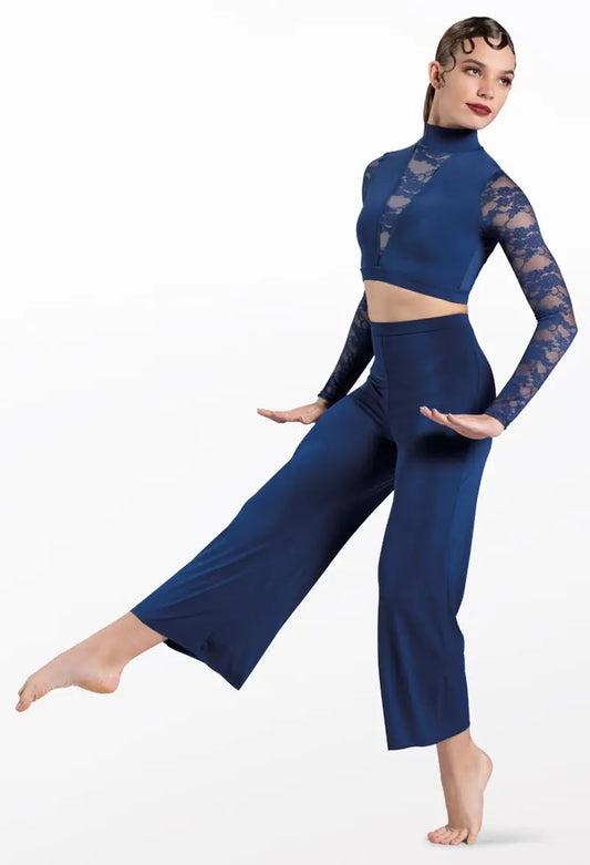 Pre-Owned Costume Weissman  SL12589 Small Adult Blue 2 piece Contemporary Sequin
