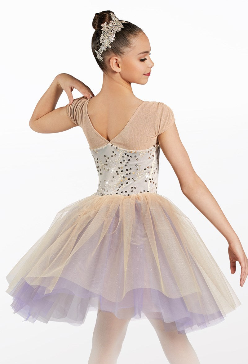 Pre-Owned Costume Weissman  12413 Medium Adult Purple Tutu Ballet  Sequin