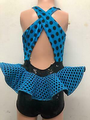 Pre-Owned Costume Art Stone  2052 Small Child Black Dress Jazz Sequin