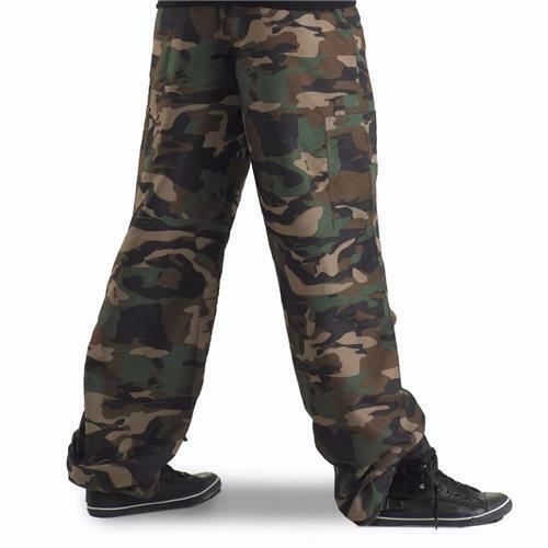 Pre-Owned Cargo Pants Urban Groove AH3729 Medium Adult Camo Green Jazz