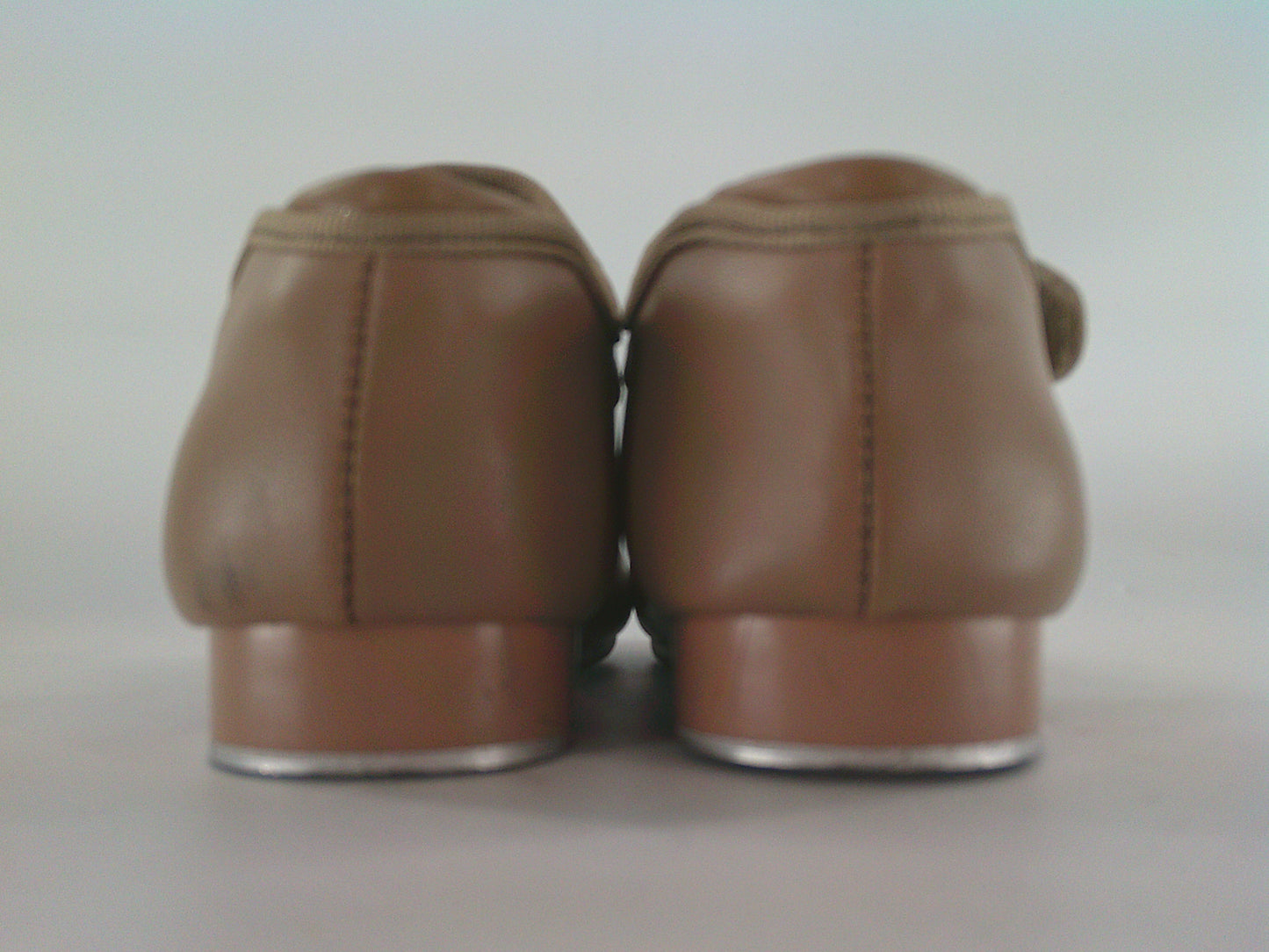 Pre-Owned Tap Shoes Danshuz Kids 1M Mary Jane Leather Loop Strap No Buckle Student