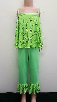 Pre-Owned Costume Curtain Call  E3983 Small Child Lime Green  Jazz