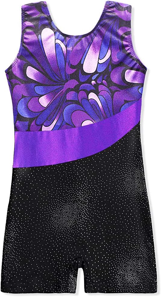 Pre-Owned Biketard Belovance   Large Child Purple  Gymnastics
