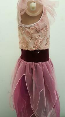 Pre-Owned Costume Curtain Call  E1988 Medium Child Pink  Lyrical