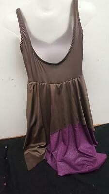 Pre-Owned Costume Small Adult Purple Curtain Call R124 Lyrical Ballet, Contemporary Sequin Lace Flowy