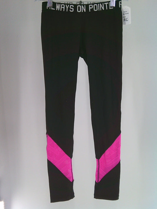 Pre-Owned Leggings SO   Medium Child Black Pink  Ballet Pointe