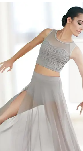 Pre-Owned Crop Top Balera  AH7848 Small Adult Burgundy Jazz Lyrical