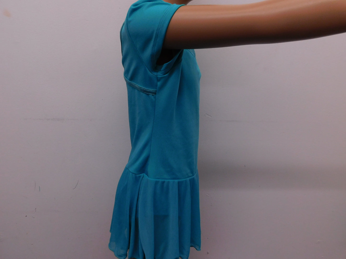 Pre-Owned Silver Blue Green Capezio  FS6624C Medium Child Teal  Ballet Tap