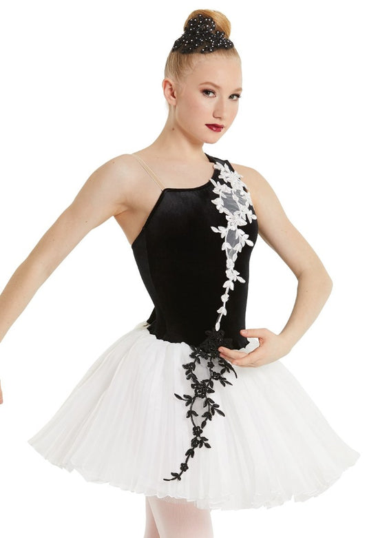 Pre-Owned Costume Weissman  11662 Large Child Black  Ballet YAGP