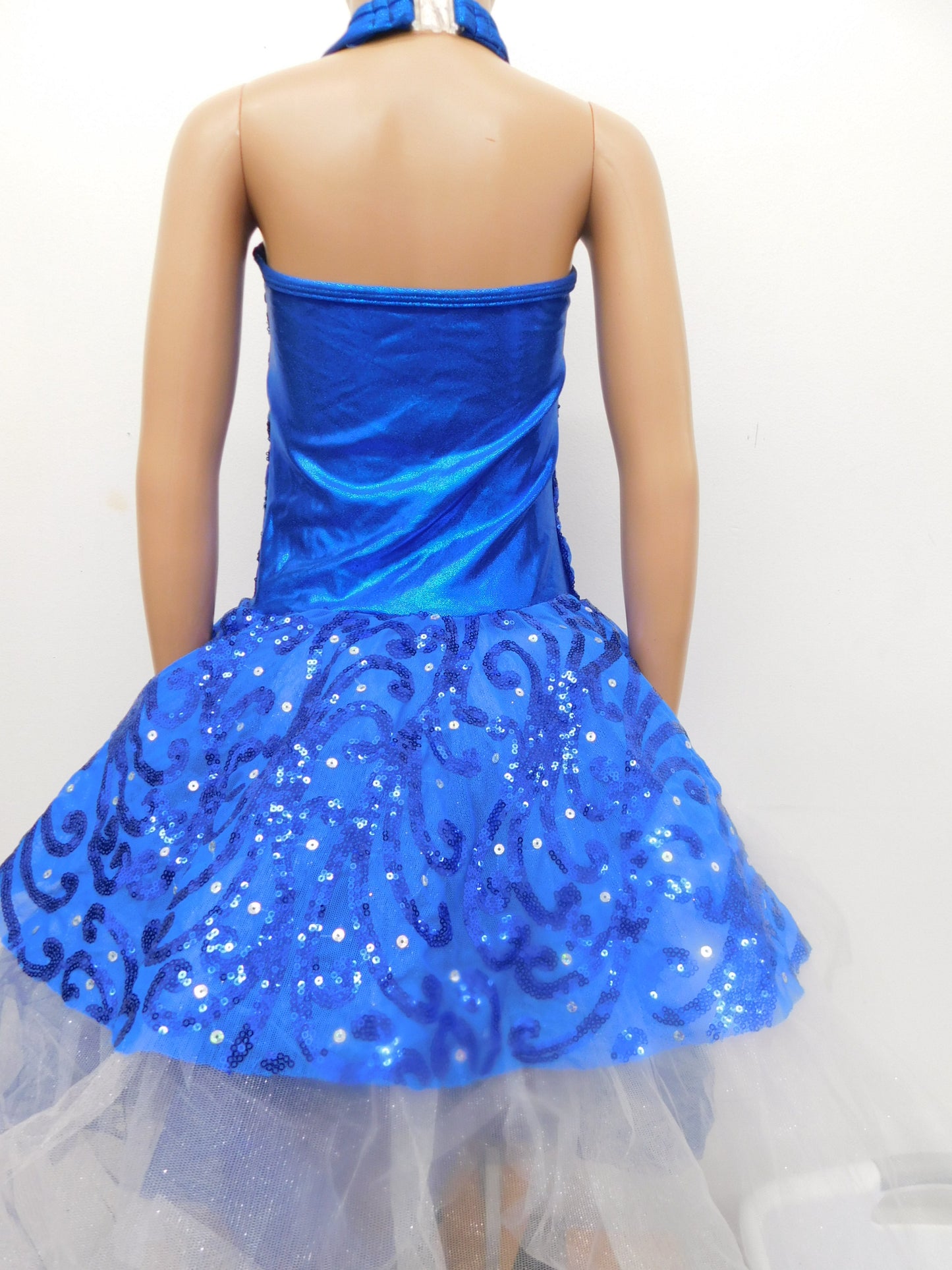 Pre-Owned Costume Curtain Call  E2196 Large Child Royal Blue  Ballet