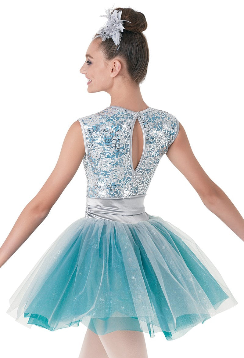 Pre-Owned Costume Weissman  8836 Small Child Teal  Ballet