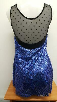 Pre-Owned Costume Curtain Call  J5311 Medium Child Royal Blue  Jazz