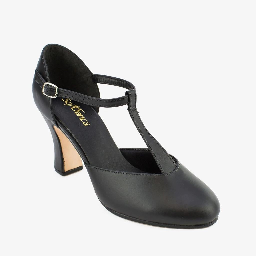NEW Character Shoes So Danca  Adult Sizes Leather 3" Heel T-Strap