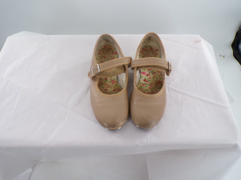 Pre-Owned Tap Shoes Capezio Little Kid 12.5M Mary Jane Leather Loop Strap
