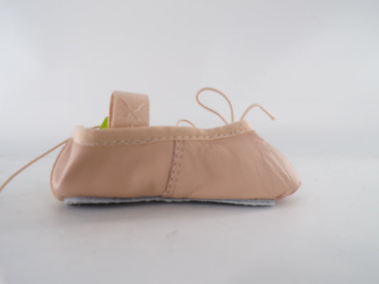 Pre-Owned Ballet Shoes Capezio Toddler 6M Tie Drawstring Leather Single Strap Full Sole