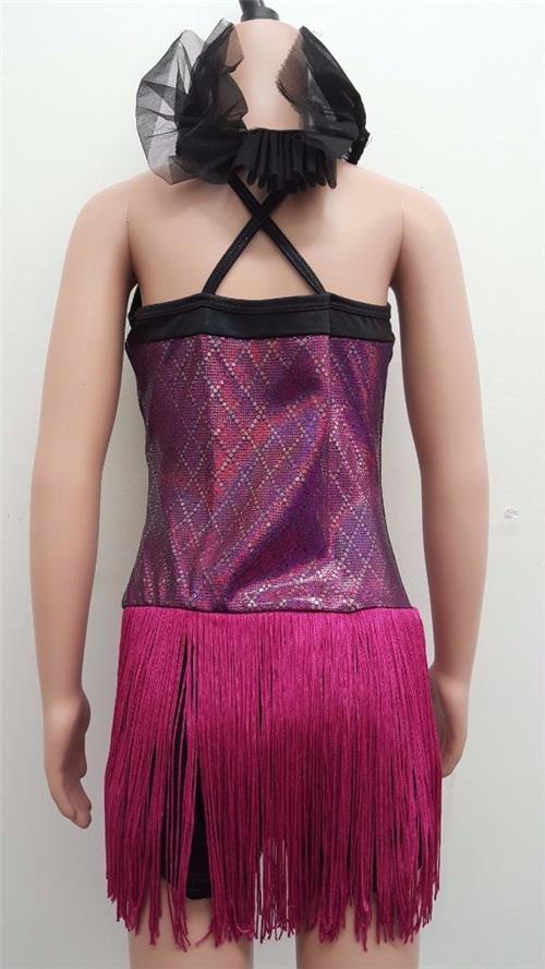 Pre-Owned Costume Curtain Call  J4918 Medium Adult Hot Pink  Jazz