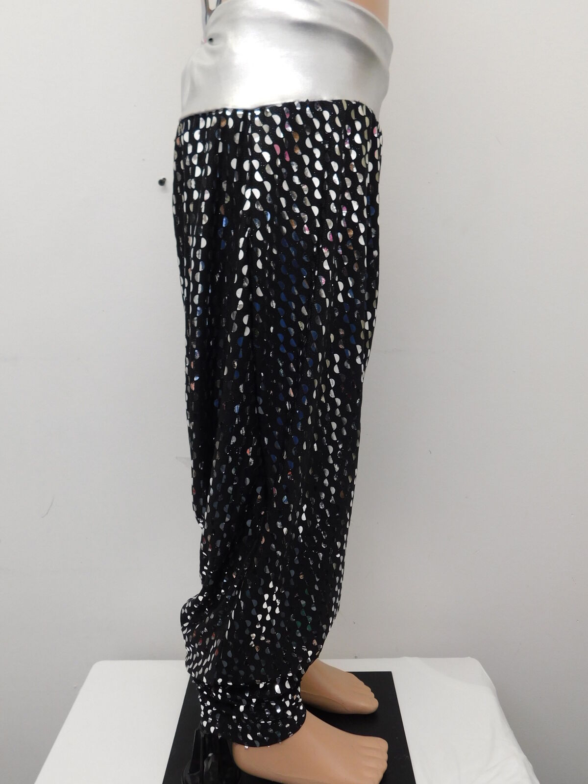 Pre-Owned Pants Double Platinum   Large Child Silver  Jazz