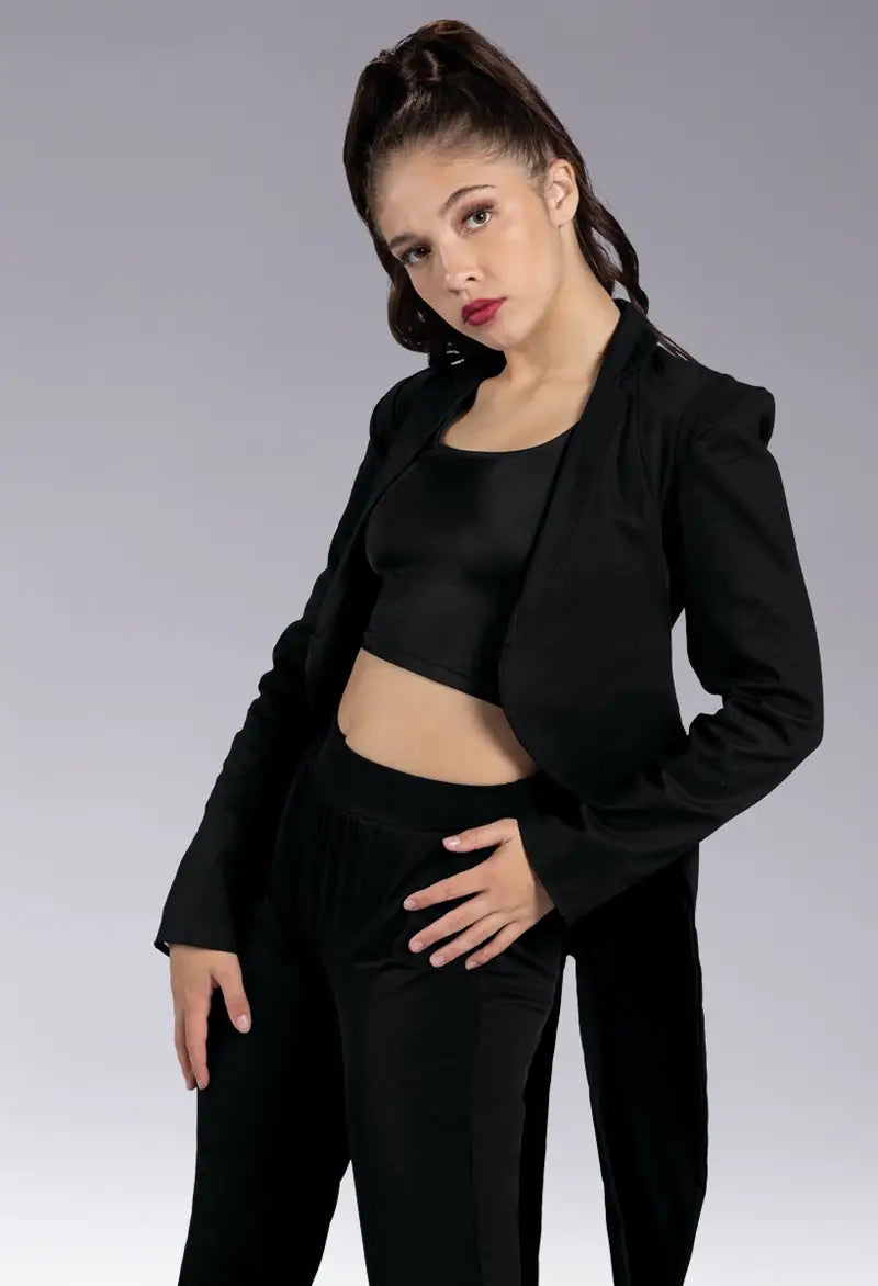 Pre-Owned Costume Tuxedo Jacket Balera AH10212 Black Medium Adult Tap Hip Hop