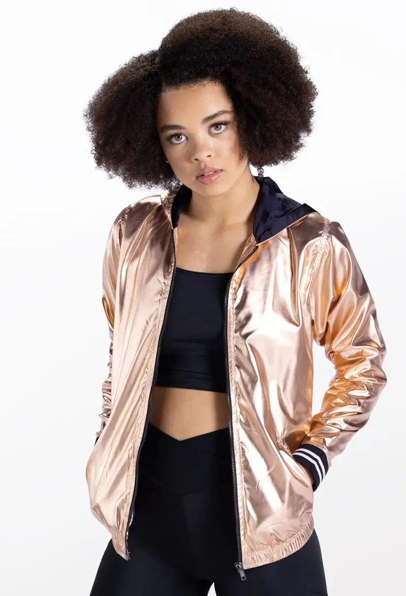 Pre-Owned Costume Jacket Small Adult Rose Balera AH11028 Hip Hop Shiny Jacket Iridescent