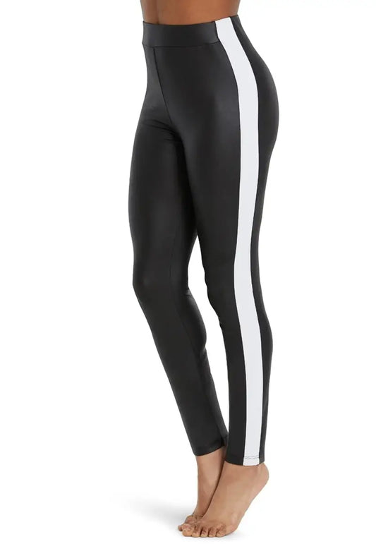 Pre-Owned Leggings Balera ML9756 Medium Adult Black Metallic Jazz Hip Hop (Copy)