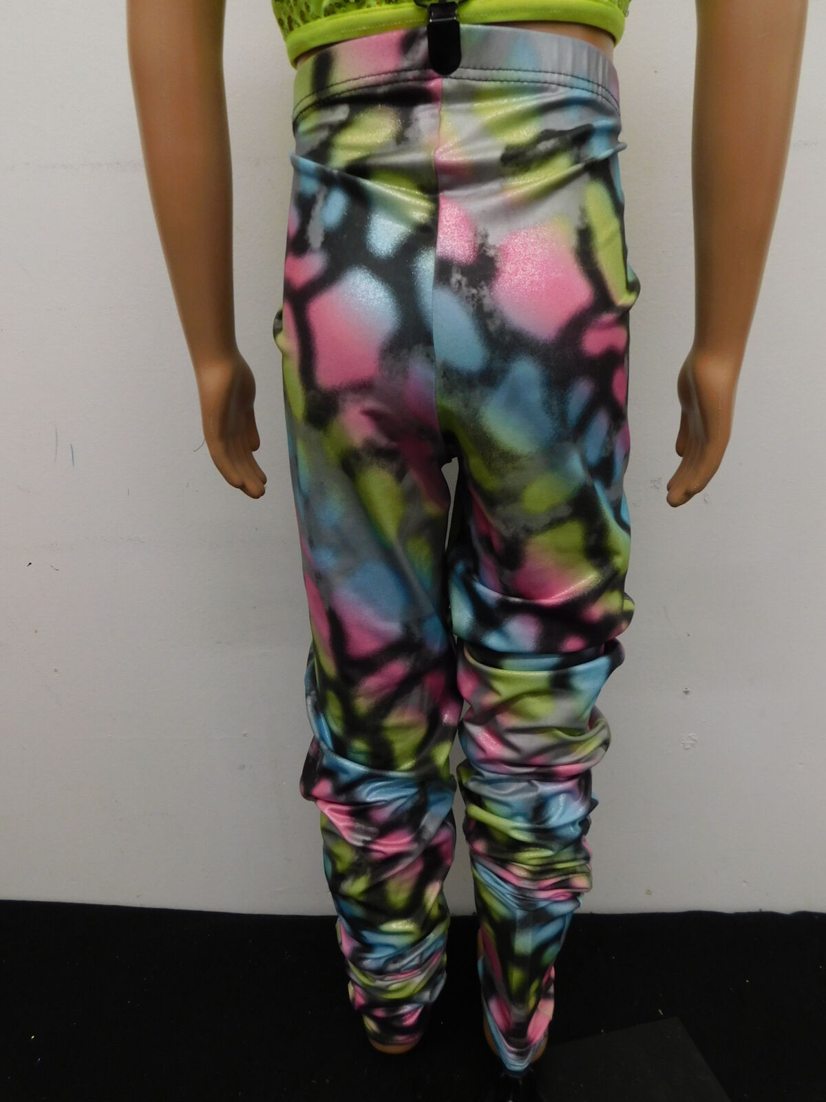 Pre-Owned Costume Weissman  7998 Large Child Colorful 2pc Jazz Hip Hop Tap Sequin