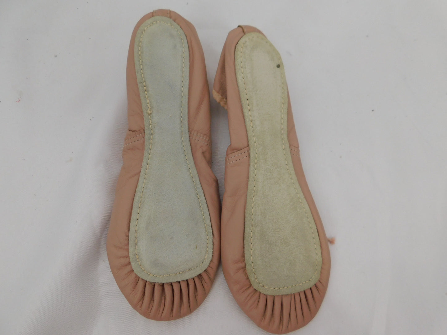 Pre-Owned Ballet Shoes Capezio Adult 6C Tie Drawstring Leather Single Strap Full Sole