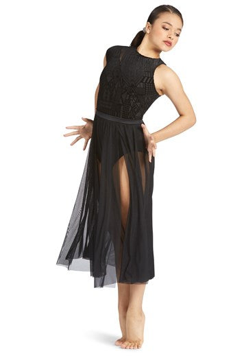 Pre-Owned Costume Weissman  12261 XXL Adult Black  Lyrical Sequin